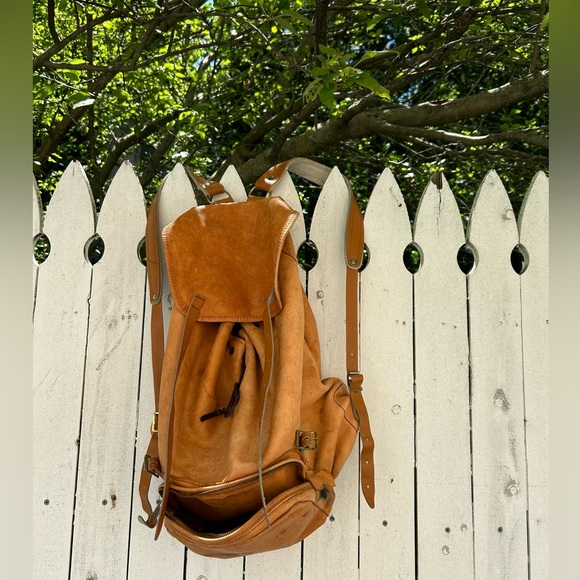 Beckmann | Bags | Beckmann Leather Backpack Vintage Condition Ready For ...